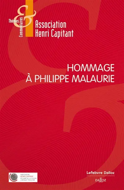 Hommage à Philippe Malaurie Hommage à Philippe Malaurie