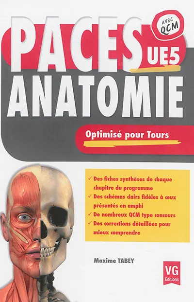 PACES anatomie UE5 : optimisé pour Tours