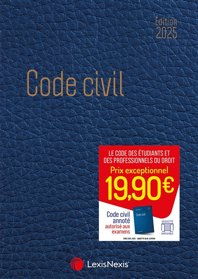 Code civil 2025 : jaquette blue leather