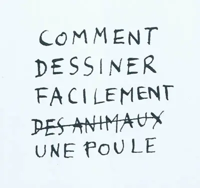 Comment dessiner facilement une poule