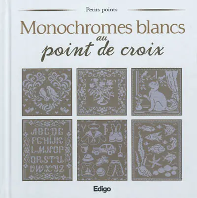 Monochromes blancs au point de croix
