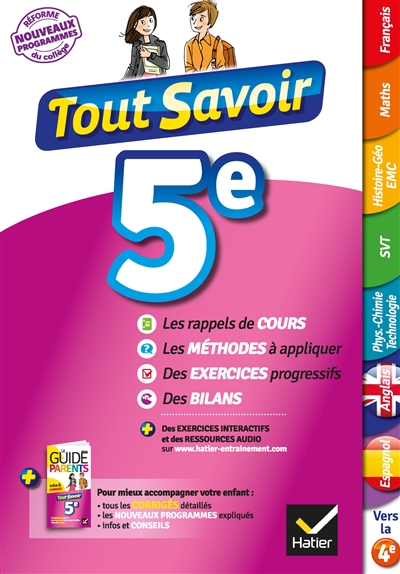 Tout savoir 5e : nouveau...