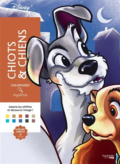 Chiots & chiens : coloriages mystères