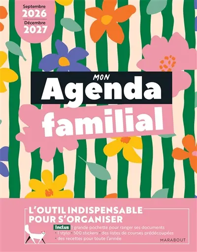 Mon agenda familial : septembre 2026-décembre 2027 Mon agenda familial : septembre 2026-décembre 2027
