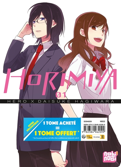 Horimiya : pack offre découverte T01 et T02