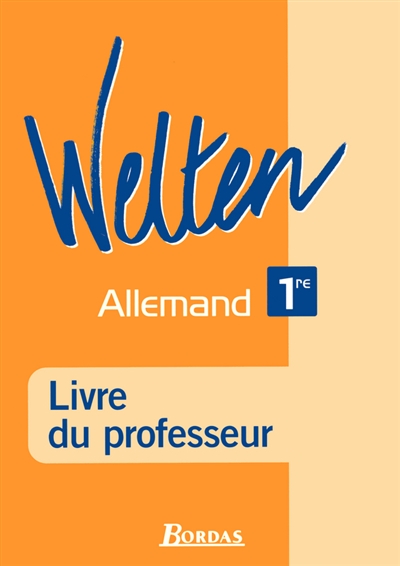 Welten allemand 1re