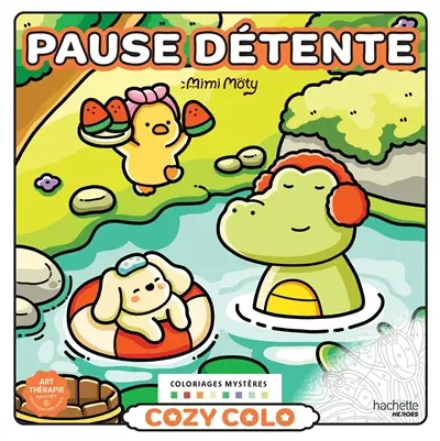 Cozy colo mystères : pause détente : coloriez les chiffres et découvrez l'image