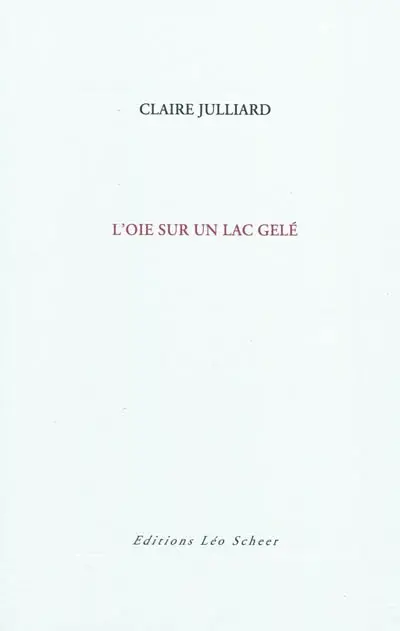 L'oie sur un lac gelé