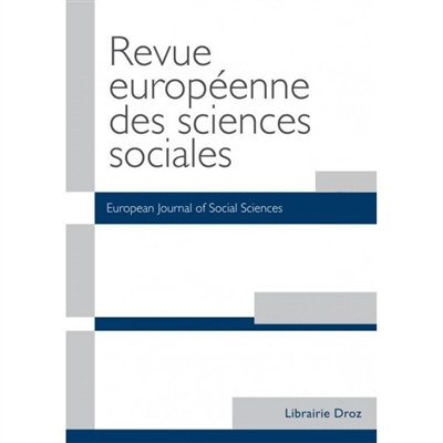 Revue européenne des sciences sociales et Cahiers Vilfredo Pareto, n° 57-2-2. L'Europe des inégalités