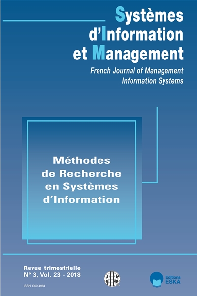 Systèmes d'information et management, n° 3 (2018)