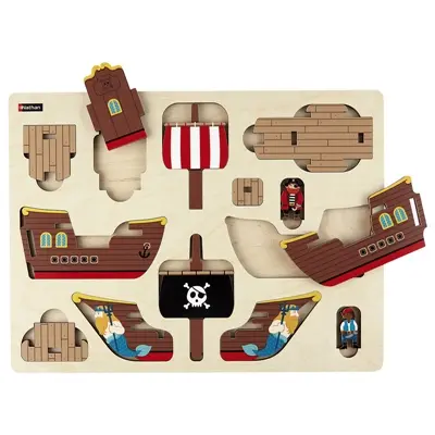 Première maquette Le bâteau pirate