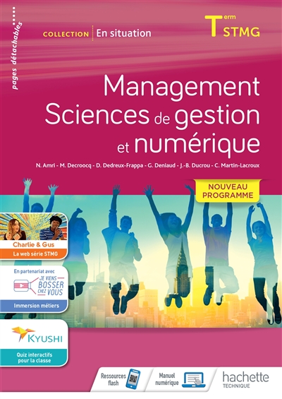 Management, sciences de gestion et numérique terminale STMG : nouveau programme