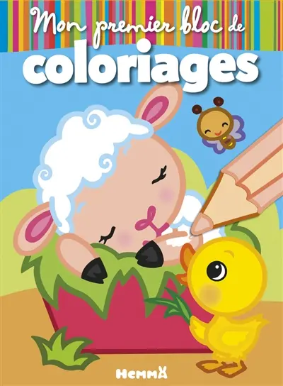 La ferme : mouton : mon premier bloc de coloriages