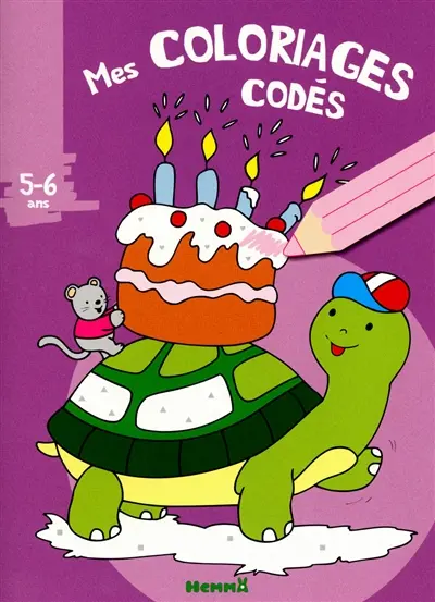 Mes coloriages codés : la tortue