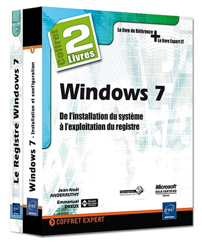 Windows 7, coffret de 2 livres : de l'installation du système à l'exploitation du registre