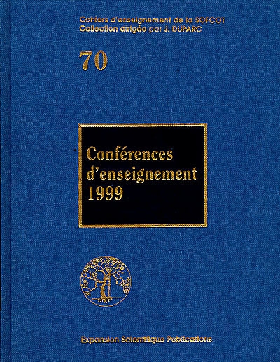 Conférences d'enseignement 1999