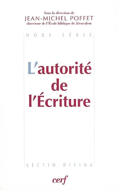 L'autorité de l'Ecriture