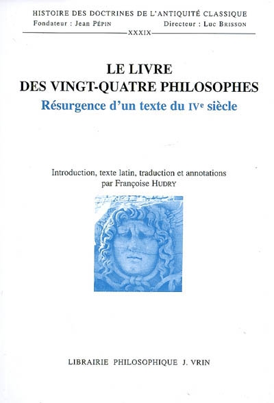 Le livre des XXIV philosophes : résurgence d'un texte du IVe siècle