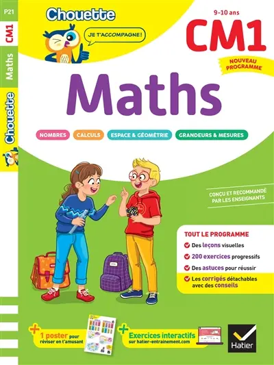 Maths CM1, 9-10 ans : nouveau programme