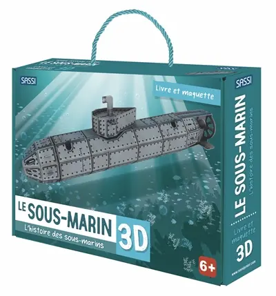 Voyage, découvre, explore. Le sous-marin 3D : l'histoire des sous-marins : livre et maquette