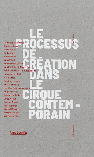 Le processus de création dans le cirque contemporain