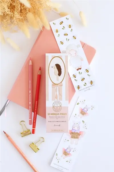 50 marque-pages à peindre et/ou à colorier