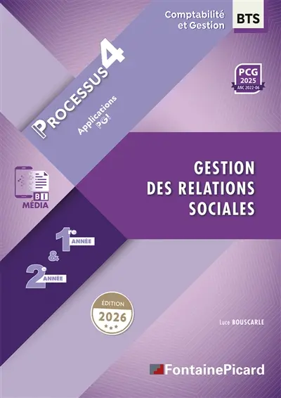 Processus 4 : Gestion des relations sociales : 1re et 2e années BTS CG