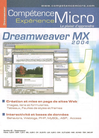 Compétence Micro. Expérience, n° 40. Dreamweaver MX 2004