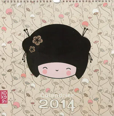 Le calendrier kokeshi 2014