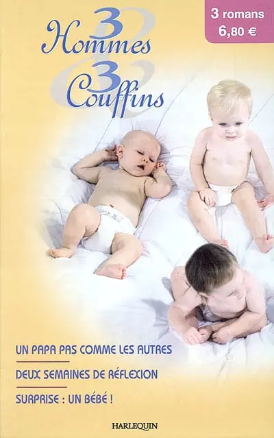 Trois hommes et trois couffins
