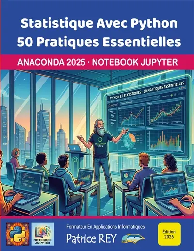 Statistique avec Python, 50 pratiques essentielles : ed2026