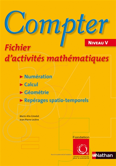 Compter, niveau V : fichier d'activités mathématiques
