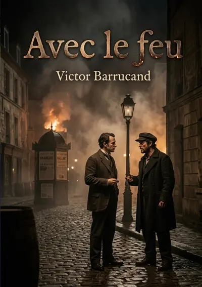 Avec le feu : Le roman de Victor Barrucand explore les tensions sociales et les dilemmes moraux à travers le regard d'un intellectuel confronté à l'anarchie.