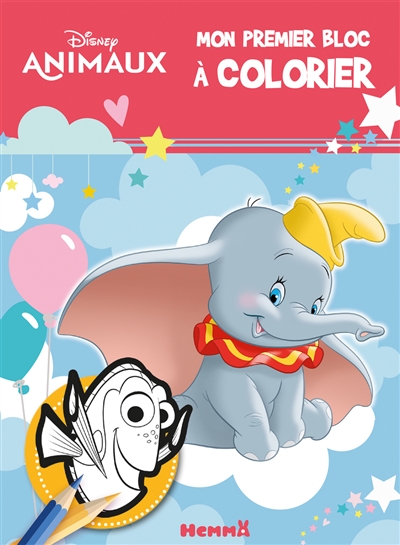Disney animaux : mon premier bloc à colorier