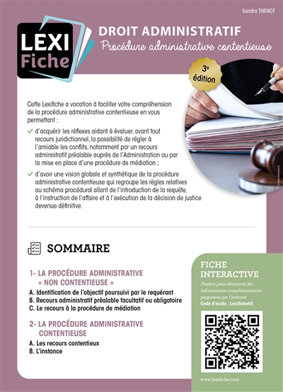 Droit administratif : procédure administrative contentieuse