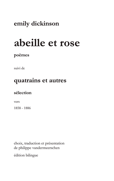 Abeille et Rose :...