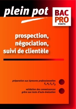 Prospection, négociation, suivi de clientèle, bac pro vente : épreuves E1, A1, E2, E3