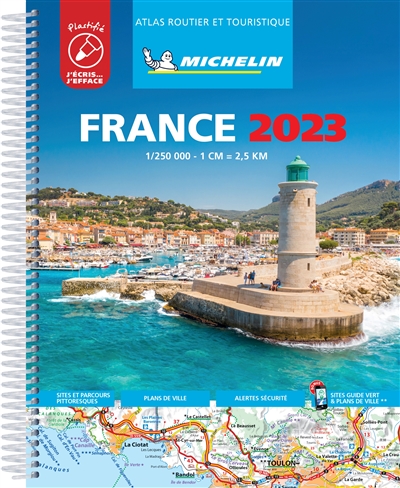 France 2023 : atlas routier et touristique : plastifié