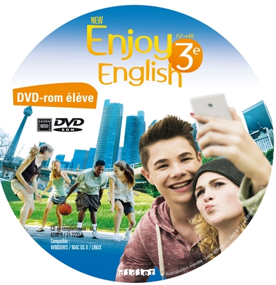 New Enjoy English 3e, A2-B1 : DVD-ROM de remplacement pour l'élève