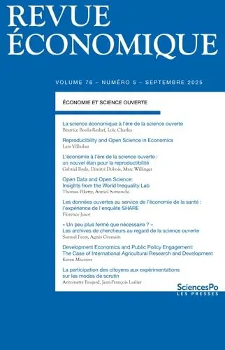 Revue économique, n° 76-5. Economie et science ouverte
