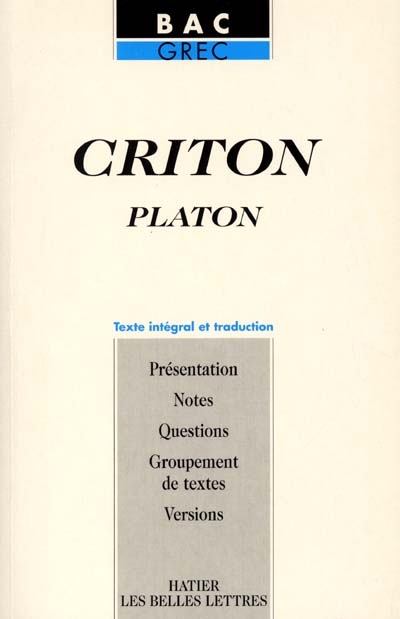 Criton : texte intégral et traduction