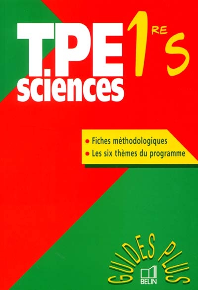 TPE sciences 1re S