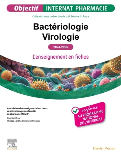 Bactériologie, virologie : l'enseignement en fiches : 2024-2025 Bactériologie, virologie : l'enseignement en fiches : 2024-2025
