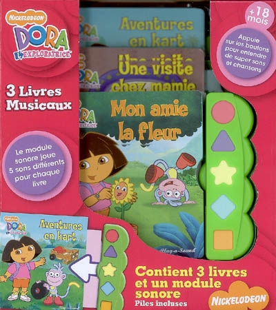 Dora l'exploratrice : trois livres musicaux