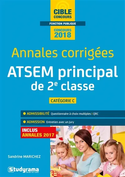 ATSEM principal de 2e classe : annales corrigées 2018 : catégorie C