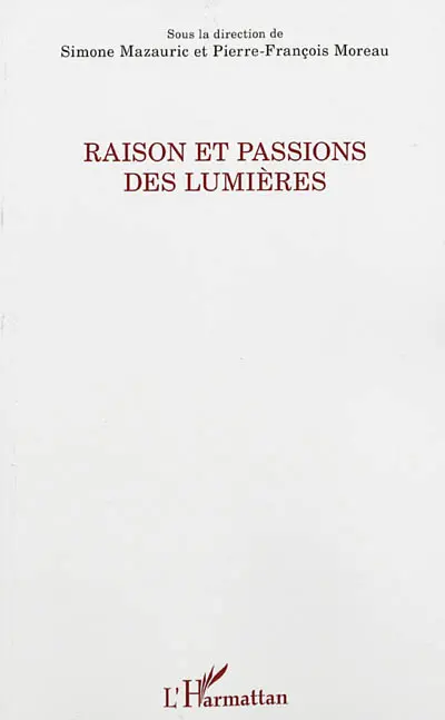 Raison et passions des Lumières