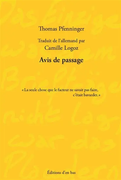 Avis de passage