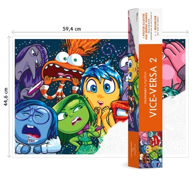 Coloriage mystère Disney : Poster Vice Versa : Colorie les chiffres et découvre l'image
