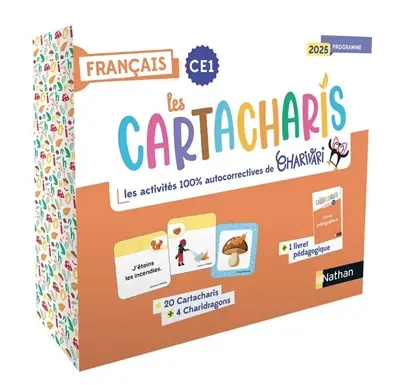 Les cartacharis français, CE1 : les activités 100 % autocorrectives de Charivari : programme 2025