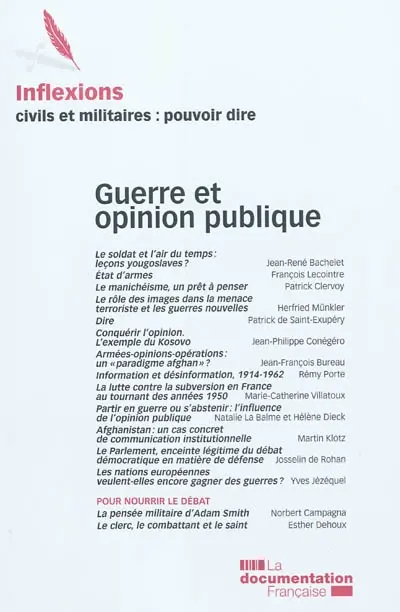 Inflexions, n° 14. Guerre et opinion publique
